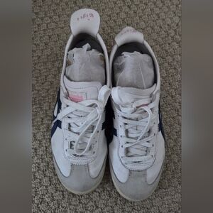Onitsuka Tiger by Asics White and Gray Sneakers